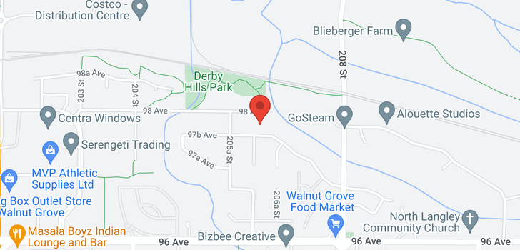 map of 20624 98 AVENUE
